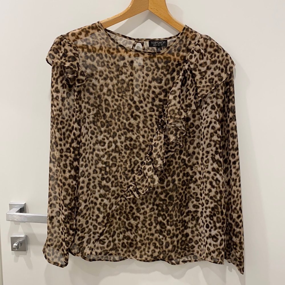 TOPSHOP leopard blouse - Picture 2 of 10